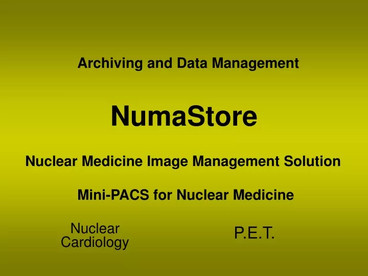 numastore