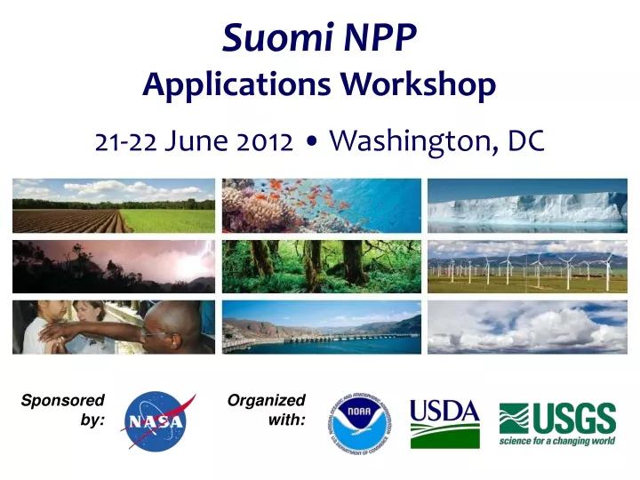 suomi npp applications workshop 21 22 june 2012