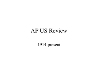 AP US Review