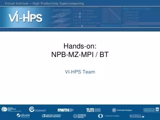 Hands-on: NPB-MZ-MPI / BT