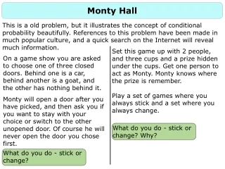 Monty Hall