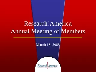 Research!America  Annual Meeting of Members