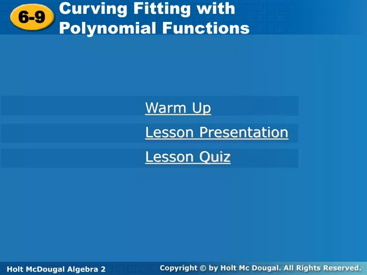 curving fitting with polynomial functions