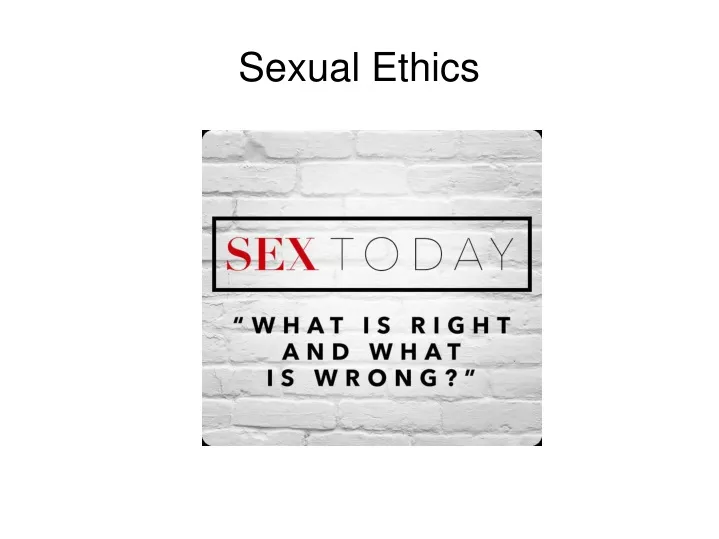 sexual ethics