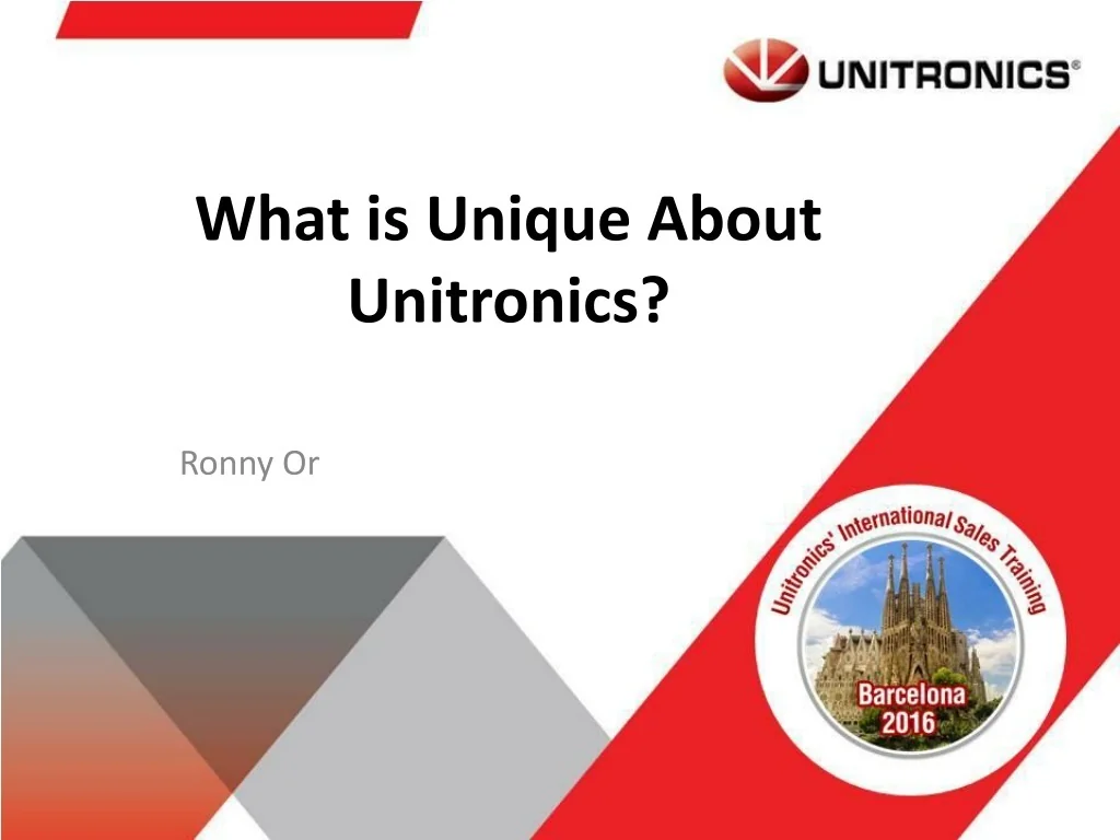PPT - Unitronics: Simple, Reliable, Affordable Automation Solutions ...