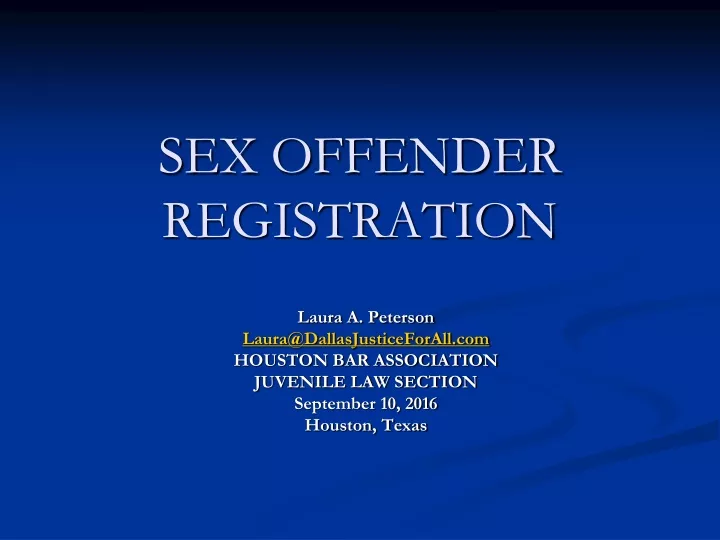 sex offender registration