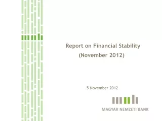 Report on Financial Stability (November 2012)