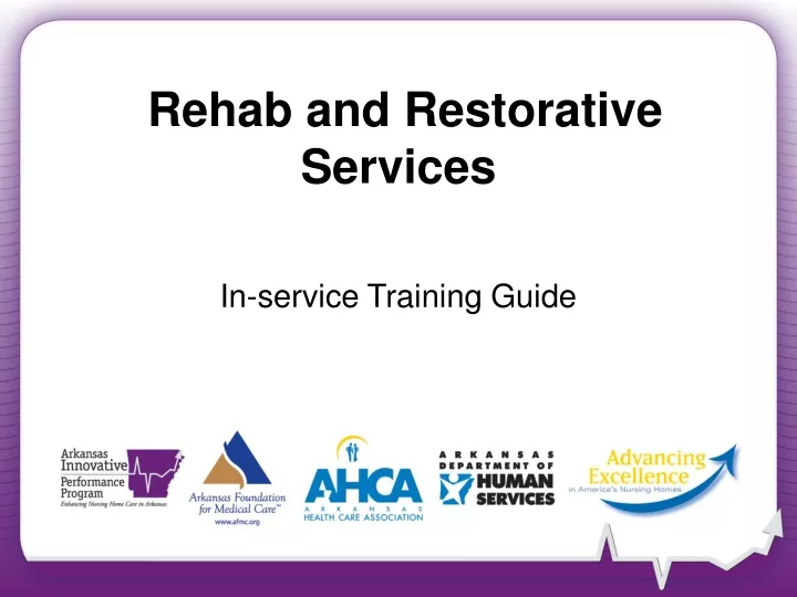 rehab and restorative services