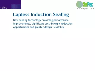 Capless Induction Sealing