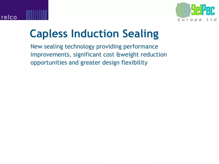 capless induction sealing