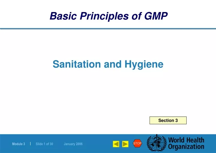 basic principles of gmp