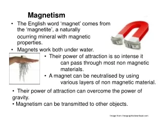 The English word ‘magnet’ comes from the ‘magnetite’, a naturally