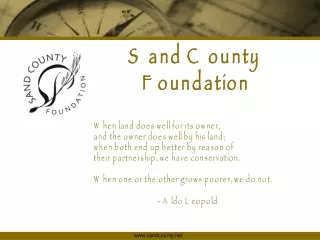Sand County    Foundation