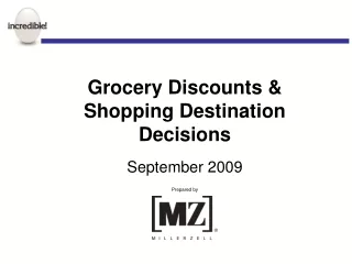 Grocery Discounts &amp; Shopping Destination Decisions