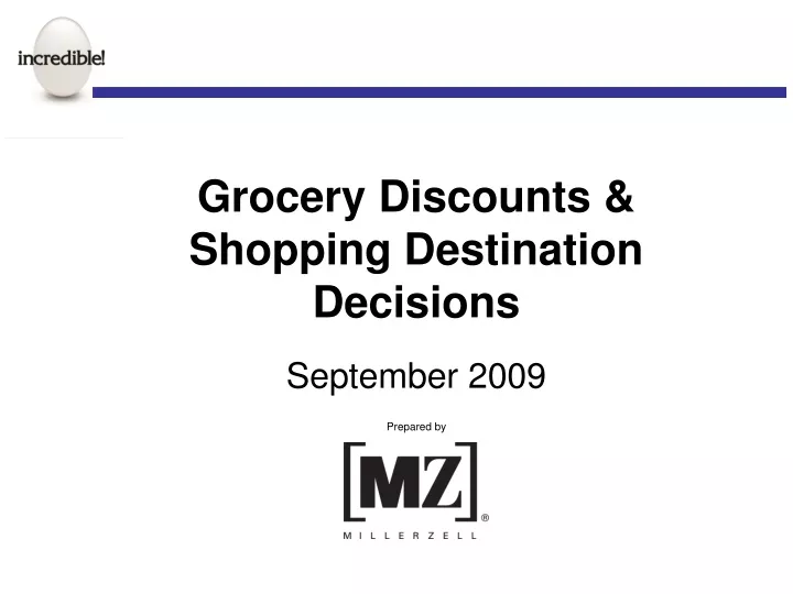 grocery discounts shopping destination decisions