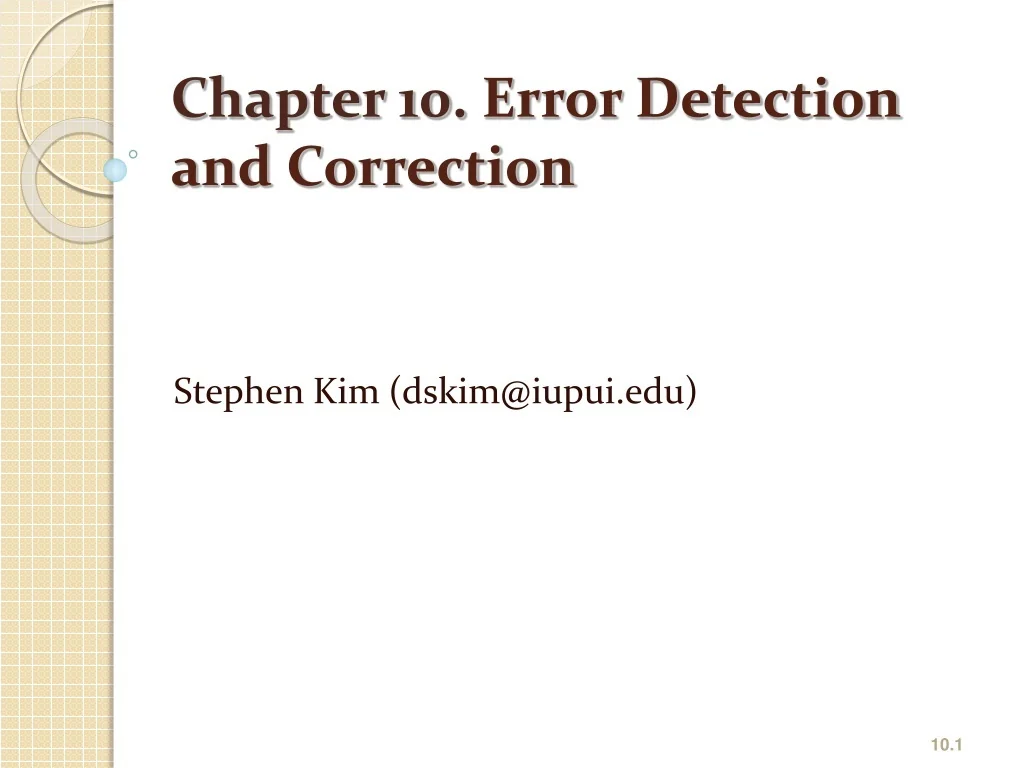 PPT - Error Detection and Correction Techniques in Data Transmission ...