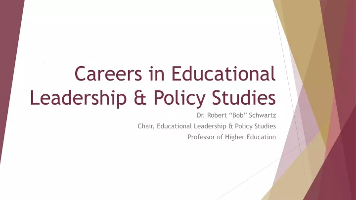 careers in educational leadership policy studies
