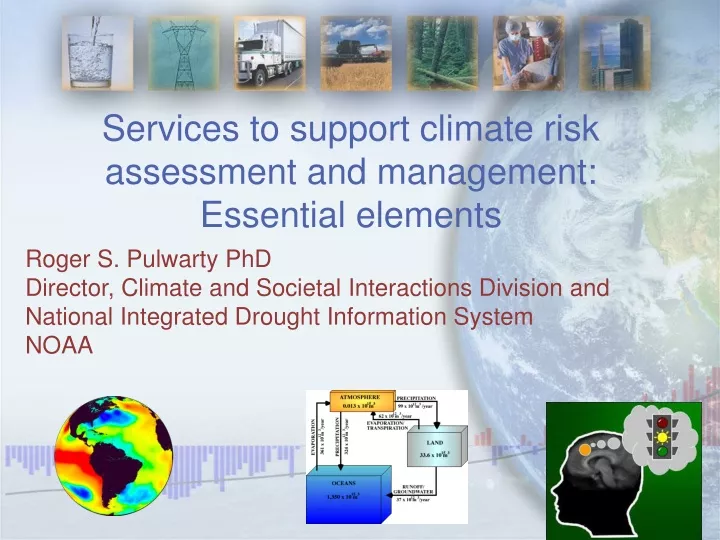 services to support climate risk assessment