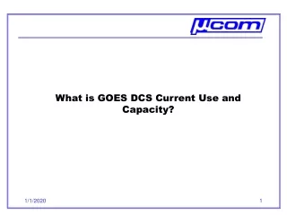 What is GOES DCS Current Use and Capacity?