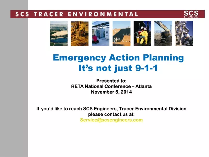 emergency action planning it s not just 9 1 1