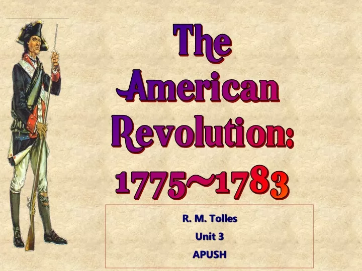 the american revolution 1775 1783