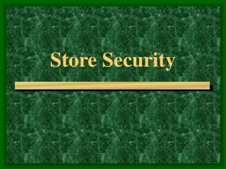 Store Security