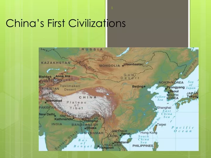 china s first civilizations