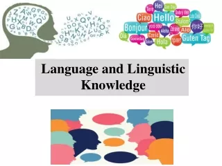 Language  and Linguistic Knowledge