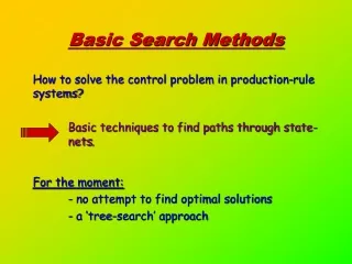 Basic Search Methods