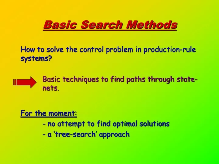 basic search methods