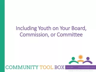 Including Youth on Your Board, Commission, or Committee