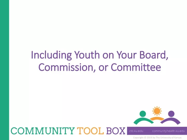 including youth on your board commission or committee