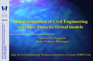 Visual simulation of Civil Engineering activities: Didactic virtual models