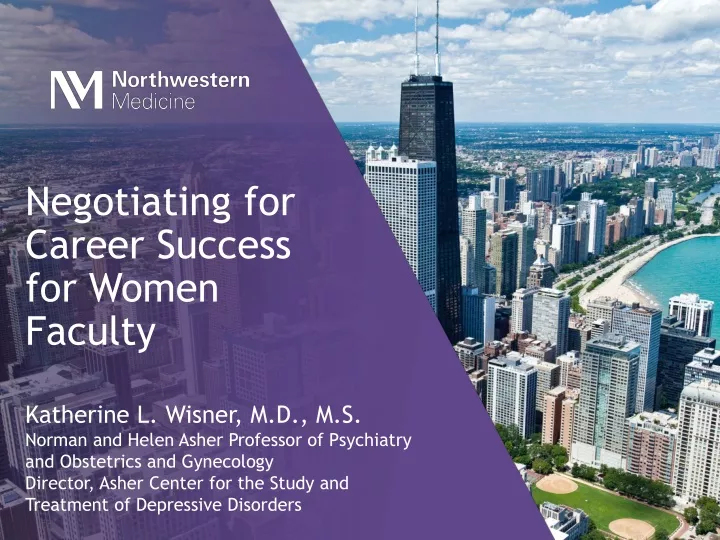 negotiating for career success for women faculty