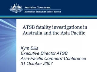 ATSB fatality investigations in Australia and the Asia Pacific