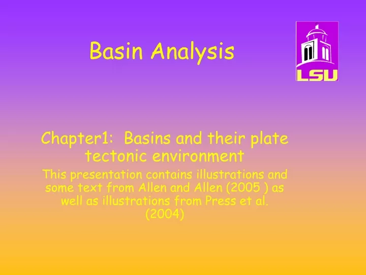 basin analysis
