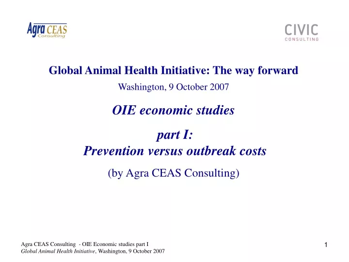 global animal health initiative the way forward