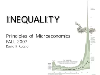 INEQUALITY Principles of Microeconomics FALL 2007 David F. Ruccio