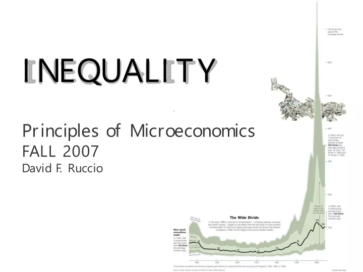 inequality principles of microeconomics fall 2007 david f ruccio