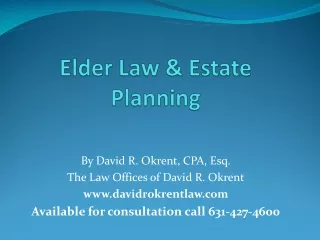 Elder Law &amp; Estate Planning