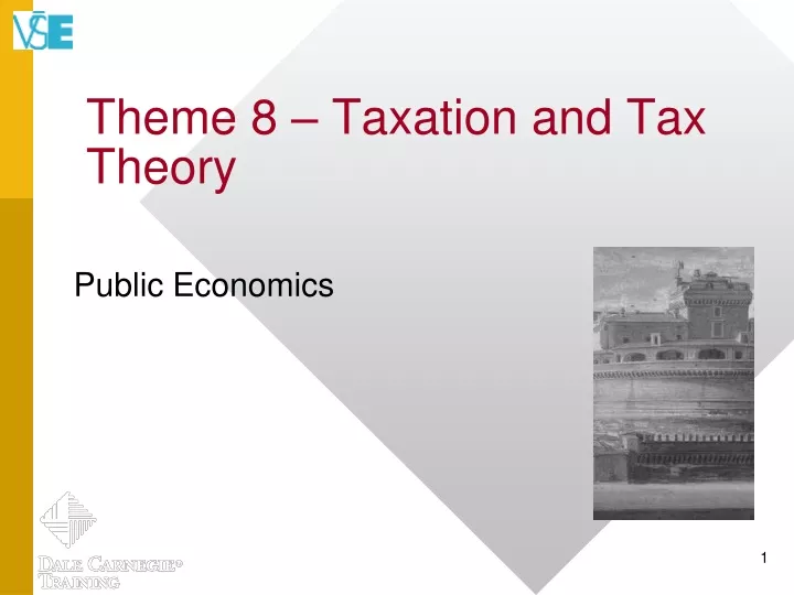 theme 8 taxation and tax theory