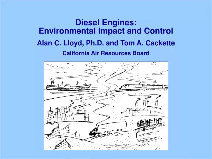 diesel engines environmental impact and control