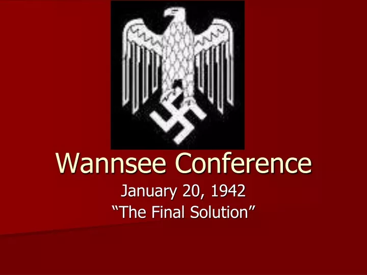 wannsee conference