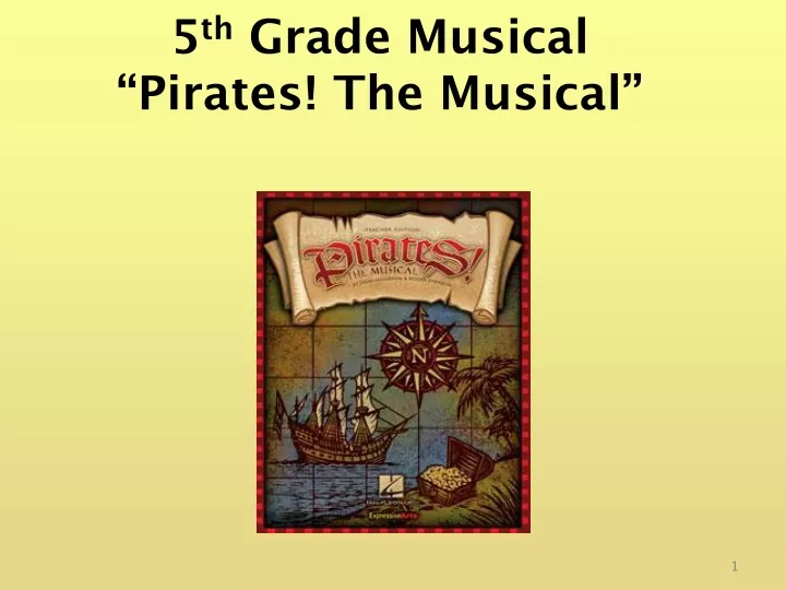 5 th grade musical pirates the musical