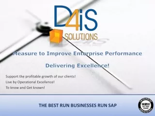 Measure to Improve Enterprise Performance Delivering Excellence!