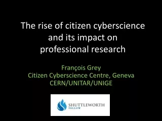 The rise of citizen cyberscience and its impact on  professional research