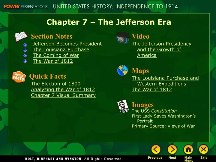 chapter 7 the jefferson era