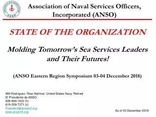 Association of Naval Services Officers, Incorporated (ANSO)