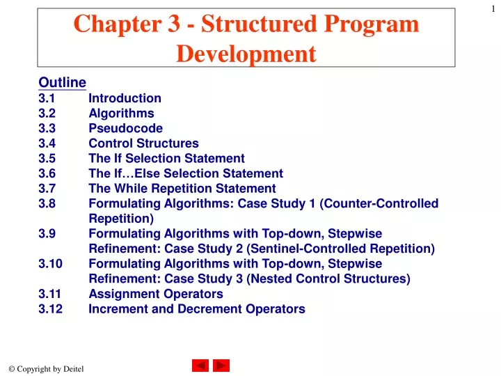 chapter 3 structured program development