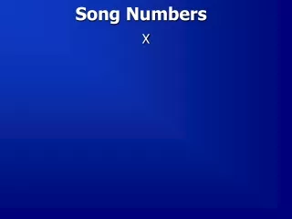 Song Numbers